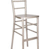 Sparkling Silver Glitter Champagne ToughWood Chiavari Bar Height Barstool by Chivari BCWCHSSP-AX-T