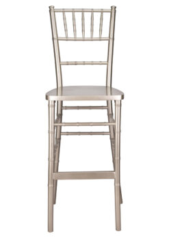 Sparkling Silver Glitter Champagne ToughWood Chiavari Bar Height Barstool by Chivari BCWCHSSP-AX-T