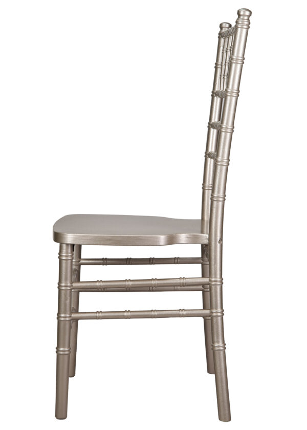 Sparkling Silver Glitter Champagne ToughWood Chiavari Chair CCWCHSSP-AX-T