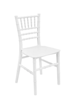 White Kids Chiavari Chair by Chivari CCPW-KID-SG-T