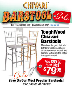 Chivari Barstool Sale - Toughwood Chiavari Barstools