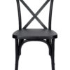 Black ToughResin Cross Back Chair CXRB-AX-T