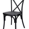 Black ToughResin Cross Back Chair CXRB-AX-T