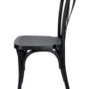 Black ToughResin Cross Back Chair CXRB-AX-T