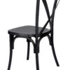 Black ToughResin Cross Back Chair CXRB-AX-T