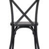 Black ToughResin Cross Back Chair CXRB-AX-T