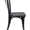 Black ToughResin Cross Back Chair CXRB-AX-T