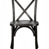 Black ToughWood Cross Back Chair by Chivari CXWB-AX-T