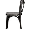 Black ToughWood Cross Back Chair by Chivari CXWB-AX-T