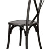 Black ToughWood Cross Back Chair by Chivari CXWB-AX-T