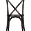 Black ToughWood Cross Back Chair by Chivari CXWB-AX-T