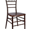 Fruitwood with Brushed WoodGrain Resin Steel Skeleton Chiavari Chair CCRFB-STEEL-AX-T