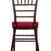 Fruitwood with Brushed WoodGrain Resin Steel Skeleton Chiavari Chair CCRFB-STEEL-AX-T