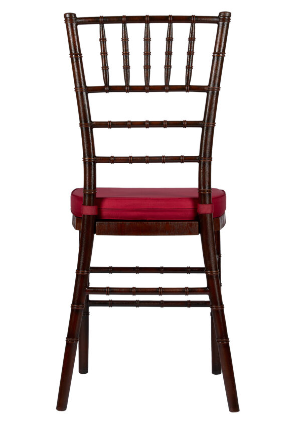 Fruitwood with Brushed WoodGrain Resin Steel Skeleton Chiavari Chair CCRFB-STEEL-AX-T