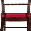 Fruitwood with Brushed WoodGrain Resin Steel Skeleton Chiavari Chair CCRFB-STEEL-AX-T