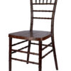 Fruitwood with Brushed WoodGrain Resin Steel Skeleton Chiavari Chair CCRFB-STEEL-AX-T