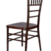 Fruitwood with Brushed WoodGrain Resin Steel Skeleton Chiavari Chair CCRFB-STEEL-AX-T