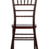 Fruitwood with Brushed WoodGrain Resin Steel Skeleton Chiavari Chair CCRFB-STEEL-AX-T