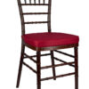 Fruitwood with Brushed WoodGrain Resin Steel Skeleton Chiavari Chair CCRFB-STEEL-AX-T