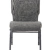 Gray Fabric, Silver Vein Steel Frame, 20.5″ Wide Church Chair by Chivari CH20FGRSV-ZF-T