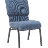 Light Blue Fabric, Silver Vein Steel Frame, 20.5″ Wide Church Chair by Chivari CH20LBLSV-ZF-T