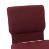 Maroon Fabric, Gold Steel Frame, 20.5″ Wide Church Chair by Chivari Cut Away CH20MG-ZF-T