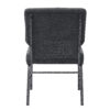 Dark Gray Fabric, Silver Vein Steel Frame, 20.5″ Wide Church Chair by Chivari CH20DGRSV-ZF-T