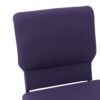 Purple Fabric, Gold Vein Steel Frame, 20.5″ Wide Church Chair by Chivari CH20PUGV-ZF-T