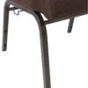 Espresso Fabric, Gold Vein Steel Frame, 20.5″ Wide Church Chair by Chivari CH20EGV-ZF-T