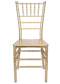 Sparkling Glitter Gold Champagne Resin Thin-Seat Chiavari Chair by Chivari CCRCHGSP-MONO-THIN-AX-T