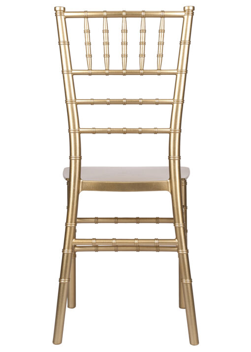 Sparkling Glitter Gold Champagne Resin Thin-Seat Chiavari Chair by Chivari CCRCHGSP-MONO-THIN-AX-T