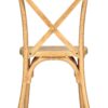 Natural Cross Back Resin Steel Skeleton Chair CXRN-STEEL-CX-T