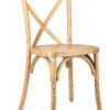 Natural ToughWood Cross Back Chair by Chivari CXWN-AX-T