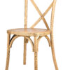 Natural ToughWood Cross Back Chair by Chivari CXWN-AX-T