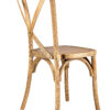 Natural ToughWood Cross Back Chair by Chivari CXWN-AX-T