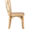 Natural ToughWood Cross Back Chair by Chivari CXWN-AX-T