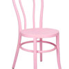 Pink Resin Bentwood Restaurant Chair Festive Series, Small Round Seat CBFRP-ZG-T