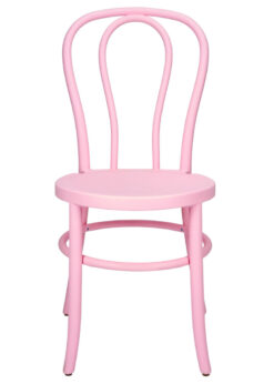 Pink Resin Bentwood Restaurant Chair Festive Series, Small Round Seat CBFRP-ZG-T