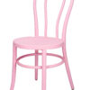 Pink Resin Bentwood Restaurant Chair Festive Series, Small Round Seat CBFRP-ZG-T