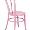 Pink Resin Bentwood Restaurant Chair Festive Series, Small Round Seat CBFRP-ZG-T