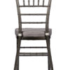 Metallic Silver Onyx Resin Steel Skeleton Chiavari Chair by Chivari CCRMG-STEEL-AX-T