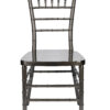 Metallic Silver Onyx Resin Steel Skeleton Chiavari Chair by Chivari CCRMG-STEEL-AX-T