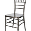 Metallic Silver Onyx Resin Steel Skeleton Chiavari Chair by Chivari CCRMG-STEEL-AX-T