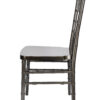 Metallic Silver Onyx Resin Steel Skeleton Chiavari Chair by Chivari CCRMG-STEEL-AX-T