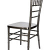 Metallic Silver Onyx Resin Steel Skeleton Chiavari Chair by Chivari CCRMG-STEEL-AX-T