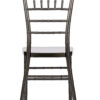 Metallic Silver Onyx Resin Steel Skeleton Chiavari Chair by Chivari CCRMG-STEEL-AX-T