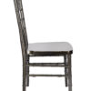 Metallic Silver Onyx Resin Steel Skeleton Chiavari Chair by Chivari CCRMG-STEEL-AX-T