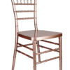 Sparkling Rose Gold Steel Skeleton Resin Chiavari Chair CCRRGSP-STEEL-AX-T