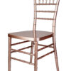 Sparkling Rose Gold Steel Skeleton Resin Chiavari Chair CCRRGSP-STEEL-AX-T