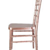 Sparkling Rose Gold Steel Skeleton Resin Chiavari Chair CCRRGSP-STEEL-AX-T